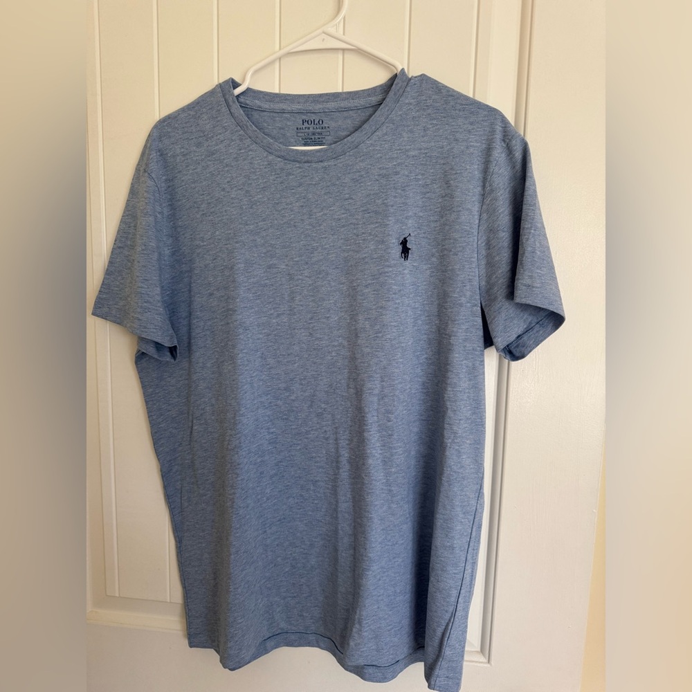 Polo by Ralph Lauren Men's Heather Blue Tee